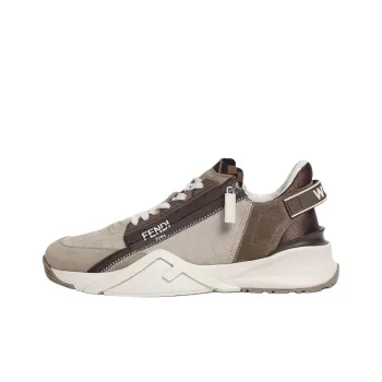 FENDI Flow Low Top Casual Shoes Men's Beige