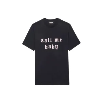Zadig & Voltaire Slogan print T shirt