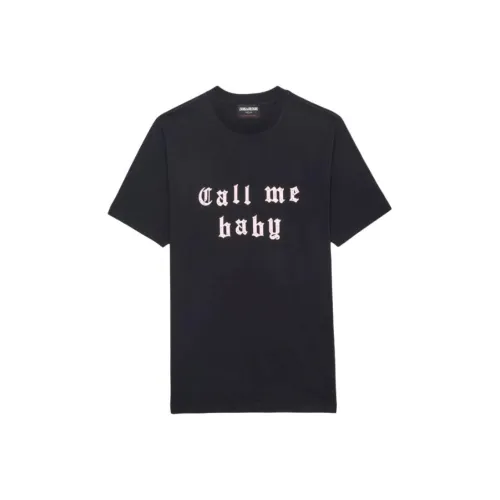Zadig & Voltaire Slogan print T shirt
