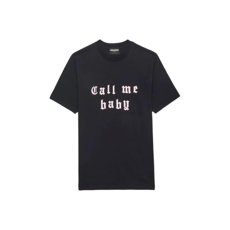 Zadig&Voltaire Slogan print T shirt-0
