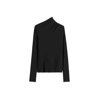 TOTEME Long Sleeved Asymmetric Neck Top