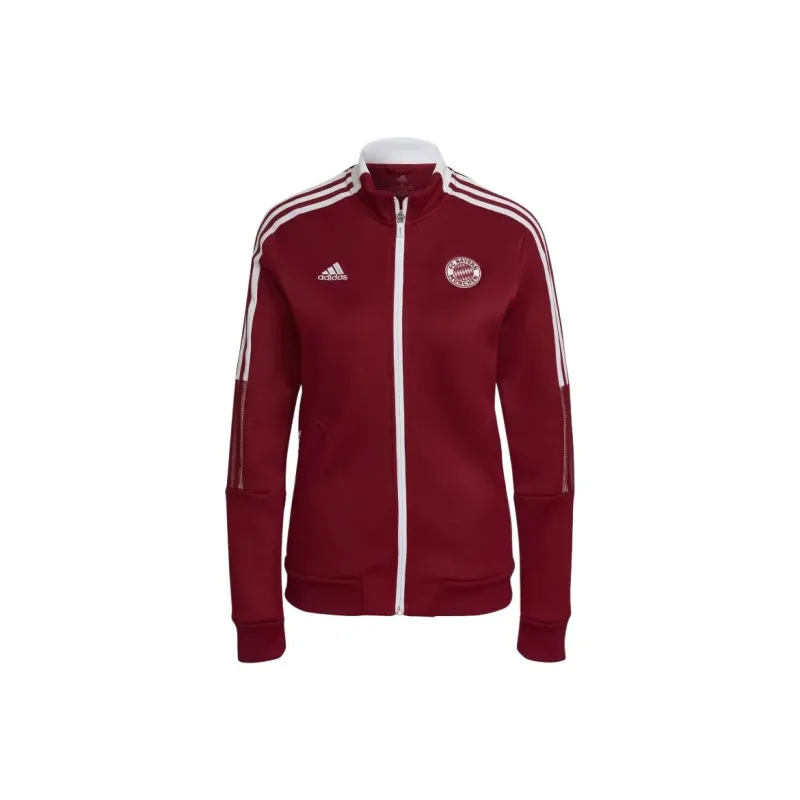 Adidas Bayern Munich TIRO ANTHEM Retro Sports Stand Collar Jackets Women's Craft Red-0