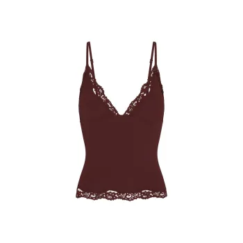 SKIMS FW24 FITS EVERYBODY LACE TRIANGLE CAMI Camisole Women's OXBLOOD/Ox Blood