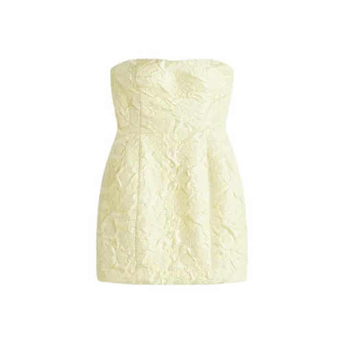 H&M Sleeveless Dress Women's Light Yellow