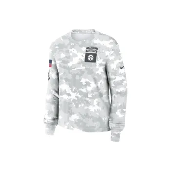 Nike Pittsburgh Steelers Salute To Service Edge Lockup Women's Nike Dri-FIT Nfl Long-Sleeve T-Shirt
