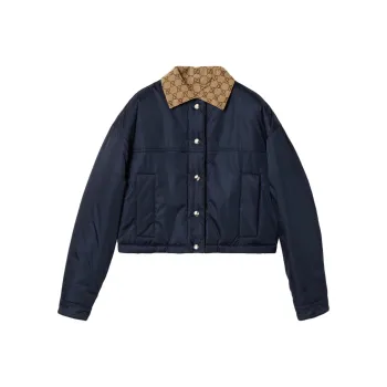 GUCCI Reversible Gabardine Nylon Jacket 'Royal'