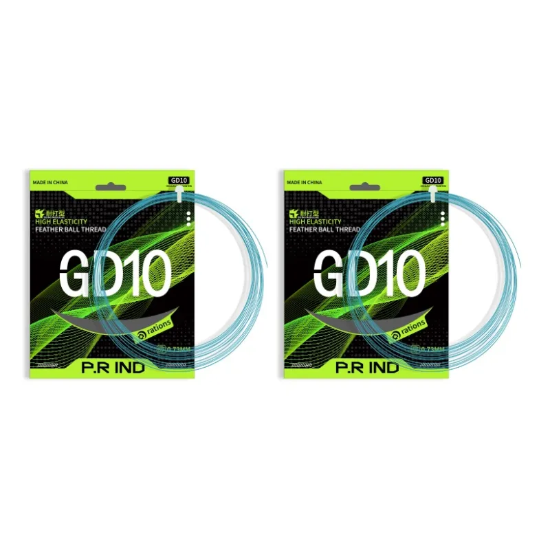 P.R IND Stretch Durable, Both Features Badminton Racket Strings Iris Blue Nylon Thread+Composite Yarn Unisex-5