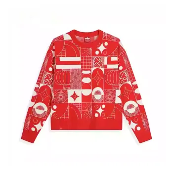 XTEP Sports Life Collection Knitwear Women's Enchanted Red/Mountain Moon White