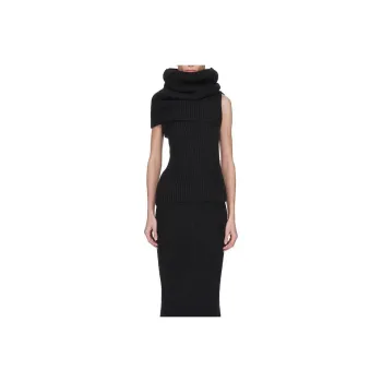 RICK OWENS Draped Knitted Top