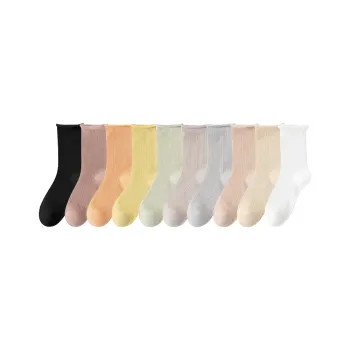 Cotton Gene Mid Calf Socks Women's 10 Pack