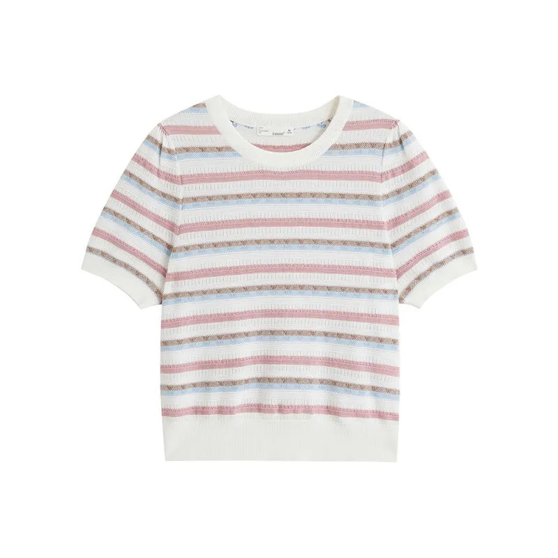 Inman Knitwear Women's Rainbow Stripes-0