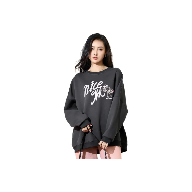 SMEN Sweatshirts Women's Gray-0