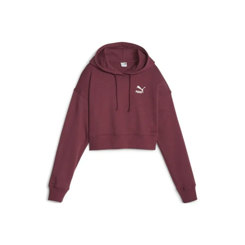 PUMA CLASSICS Cropped Hoodie TR Sweatshirt Women's Red-0