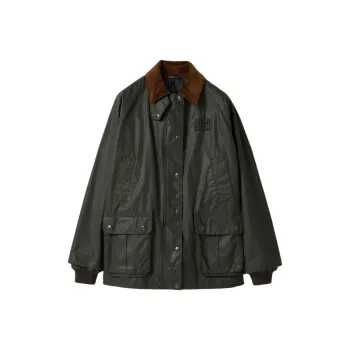 MIU MIU Button Up Poplin Jacket