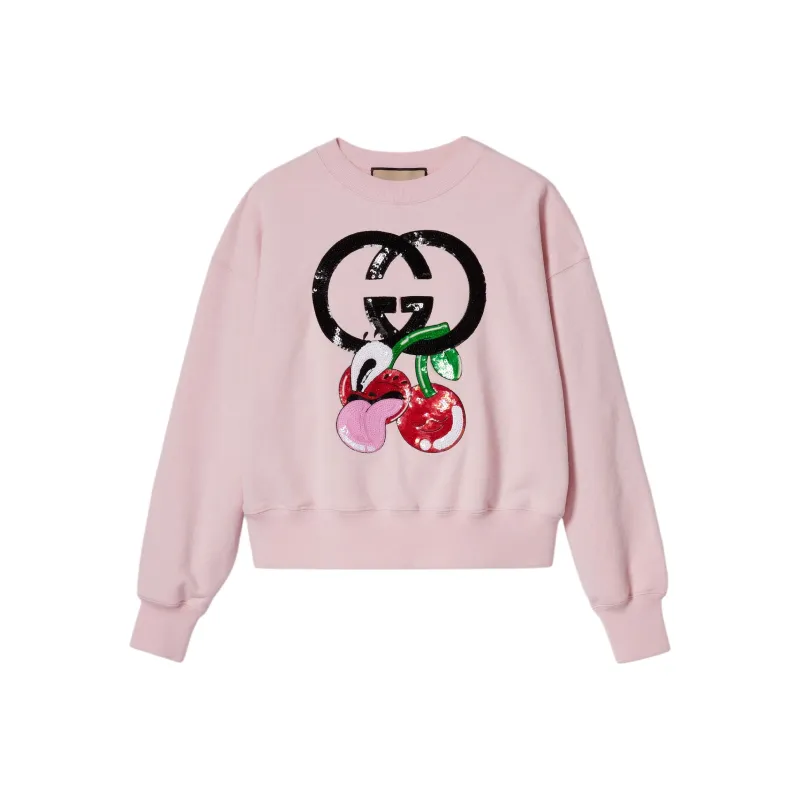GUCCI SS24 Sweatshirt Women's Pink-0