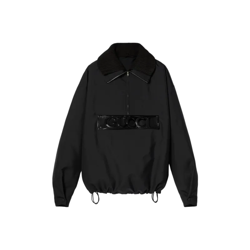 GUCCI Techno Garbardine Caban 'Black'-0