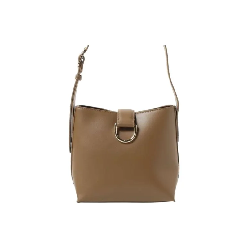 Beams Heart Synthetic Leather Shoulder Bag Women's Brown-5