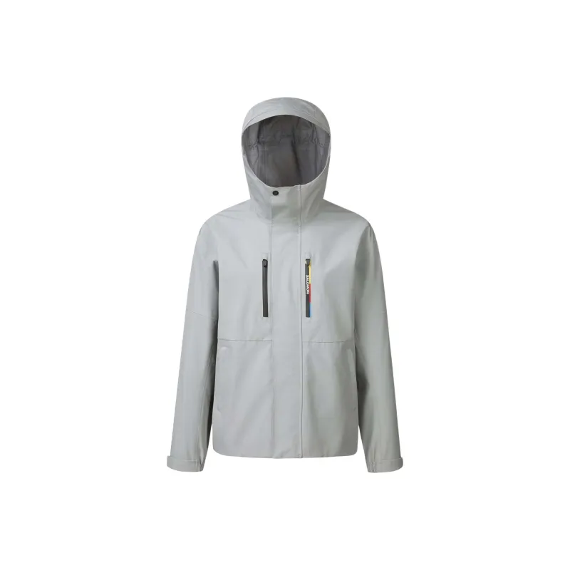 SALOMON PATROLLER RACE FLAG GTX OUTDOOR Korea Line Collection Down Jacket Women's Light Gray-0