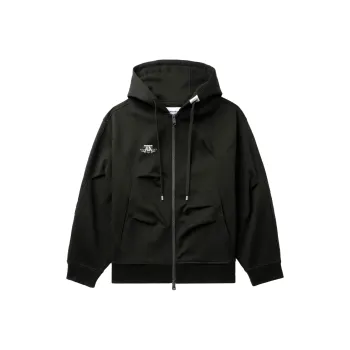 ADER ERROR Pleat detail Zip up Hoodie