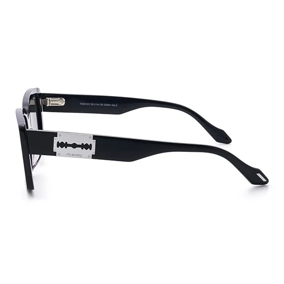 THE OWNER Plate Frame Rectangular Sunglasses Unisex-3