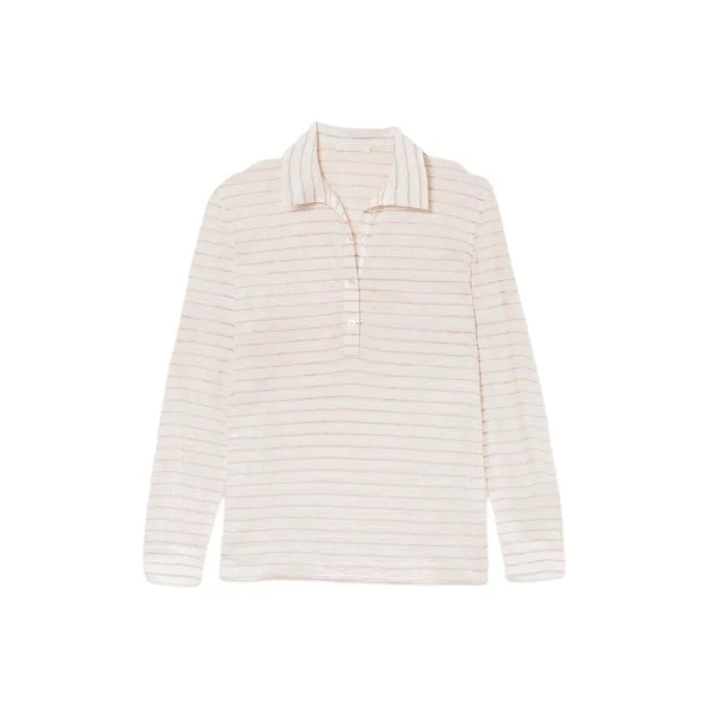 FEDELI Polo Shirt Women's Beige Yellow-0