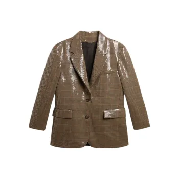 Golden Goose Single Breasted Squinned Jacket