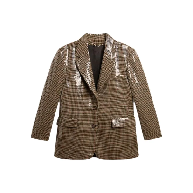 Golden Goose Single Breasted Squinned Jacket-0
