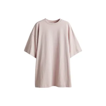 H&M T Shirt Women's Light Gray Pink