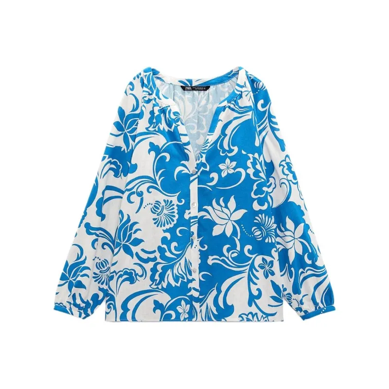 ZARA Shirts Women's Blue-0
