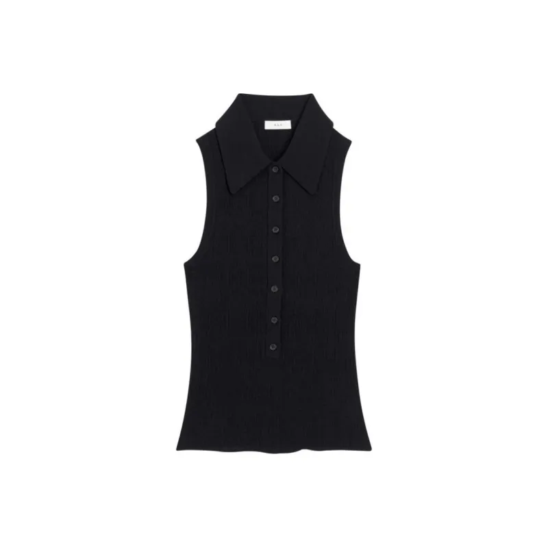 A.L.C. Polo Shirt Women's Black-0
