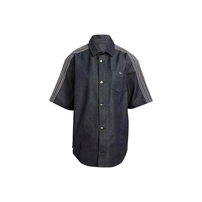 Adidas Originals Denim Short Sleeve Shirt-0