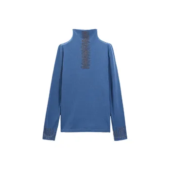 Mo Han Yi Mei Knitwear Women's Blue
