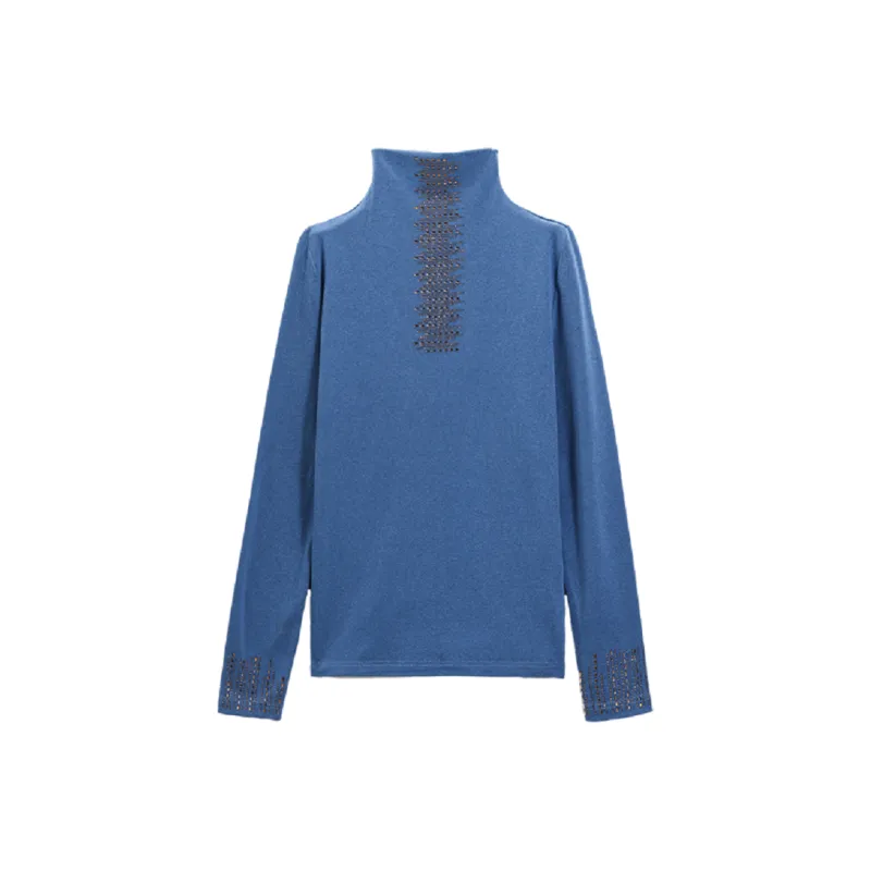 Mo Han Yi Mei Knitwear Women's Blue-0