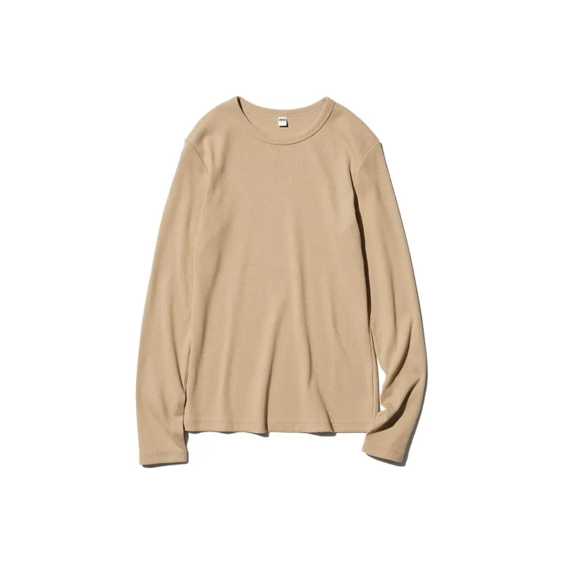 UNIQLO Regular T Shirt Women's Dark Beige-0