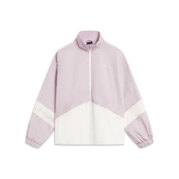 LiNing Sports Fashion Collection Jackets Coats Women's Silk Purple/Ivory