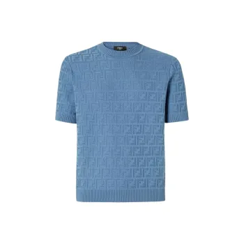 FENDI T Shirts Men Blue