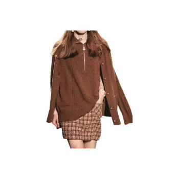 CHANEL 23 Advanced Handcrafted Collection 24 Fall And Winter Cashmere Sweater Women's Brown