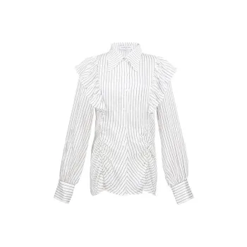SUNDAY LIFE Shirt Women's White Blue