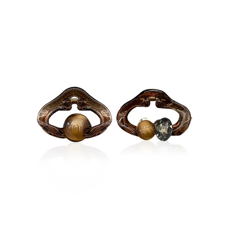 MENGNI Resin Hair Clips Women's-4