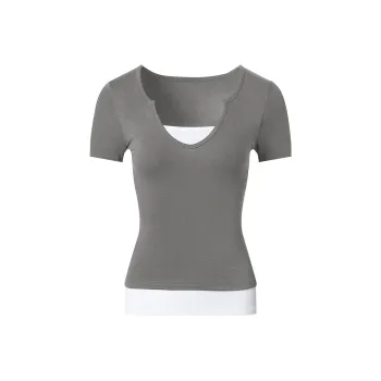 FOASIS T Shirt Women's Light Gray