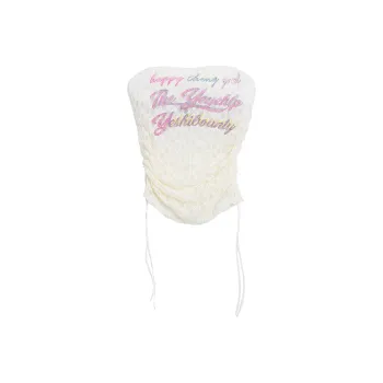 BEAR UNION Strapless Top Women's Apricot