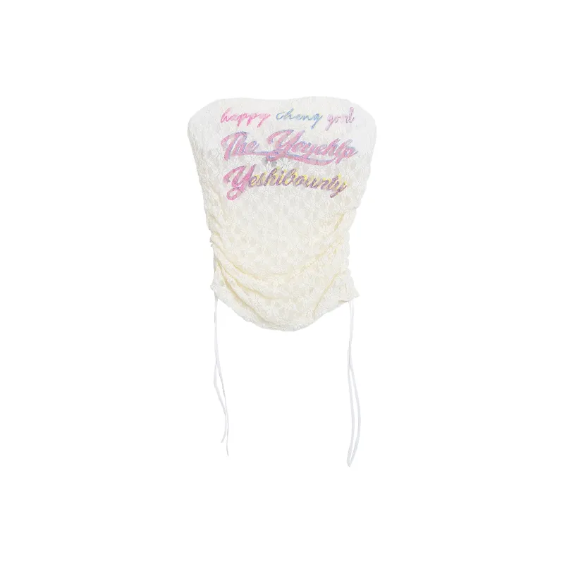 BEAR UNION Strapless Top Women's Apricot-0