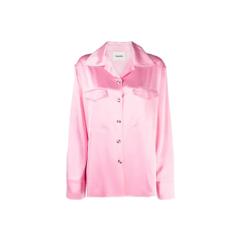 NANUSHKA Justina Satin Shirt-0