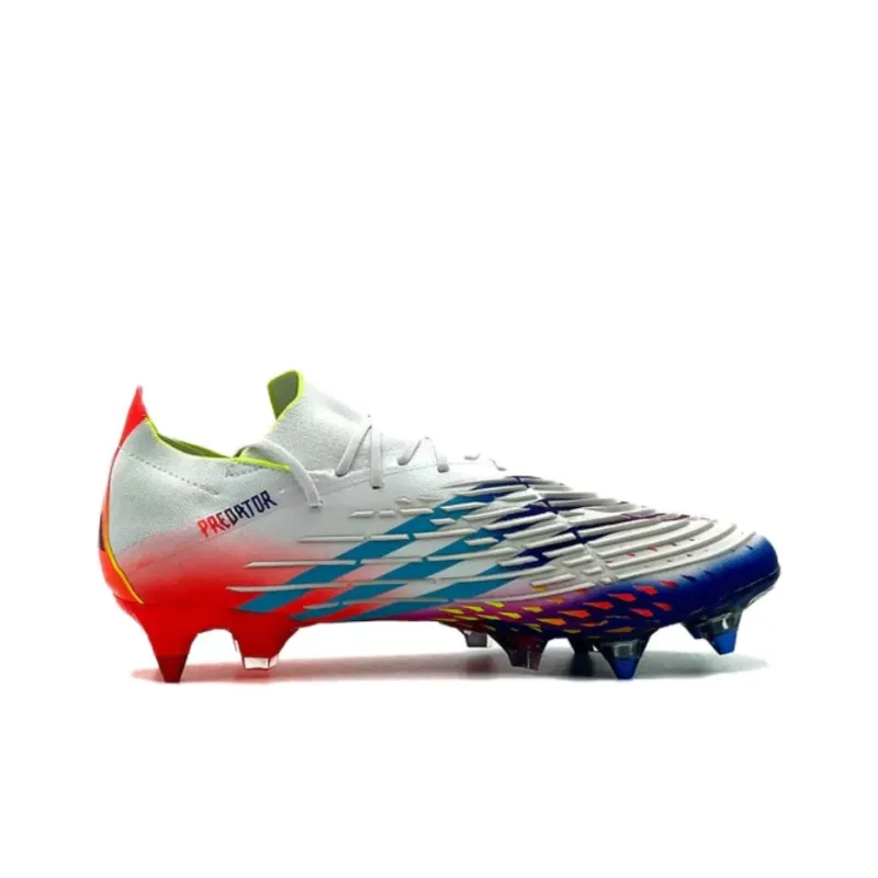 Adidas Predator Edge.1 SG Metal Long Studs Natural Ground Cushioning Slip Resistant Soccer Shoes Men's White-1