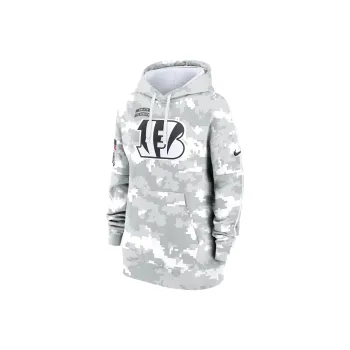 Nike Cincinnati Bengals Salute To Service Primary Edge Club Women's Nike Nfl Pullover Hoodie