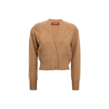 MaxMara Studio Buttoned V Neck Cardigan
