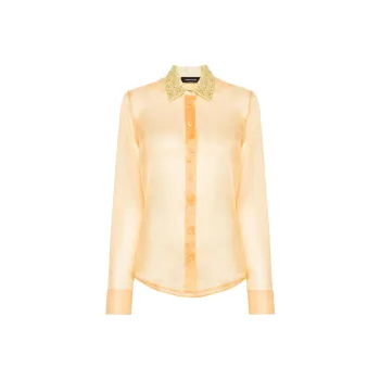 Fabiana Filippi Embellished Georgette Shirt