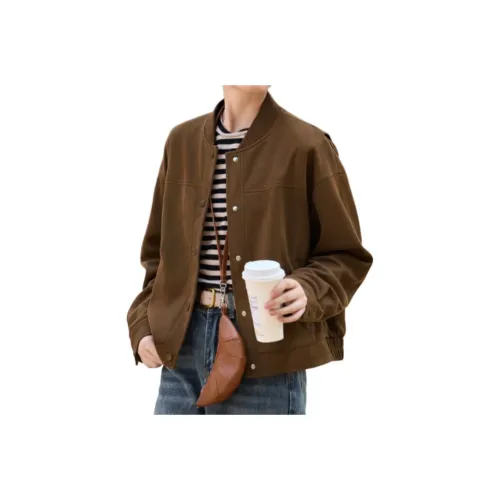 Mo Han Yi Mei Jackets & Coats Women's Dark Coffee