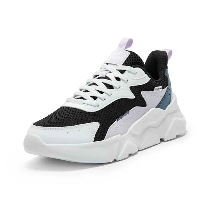 361° Slip Resistant, Breathable, Lightweight Low Top Casual Shoes Women's 361 Degrees White/Obsidian Black-2