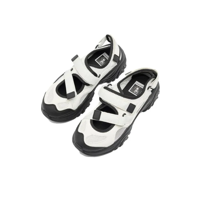 QIAODAN Slip Resistant, Abrasion Resistant, Anti Collision River Trekking Shoes Women's White Black-1